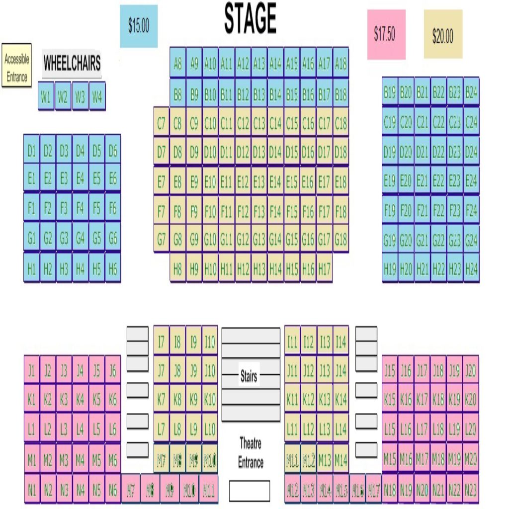 Hanover_Seating_Plan with prices 2019 - Kerry Moore School of Dance