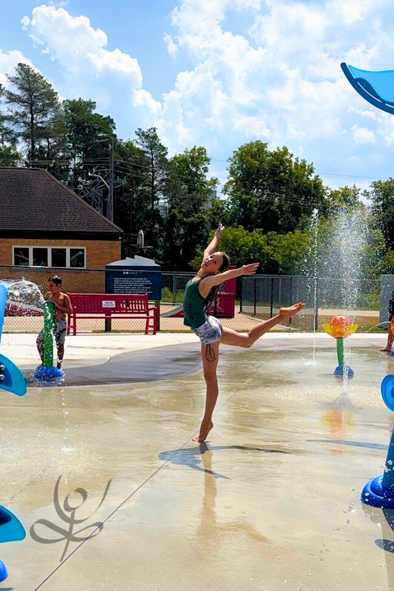 KMSD Dancer at the Hanover Splash Pad